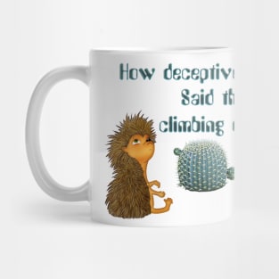 Hedgehog and cactus Mug